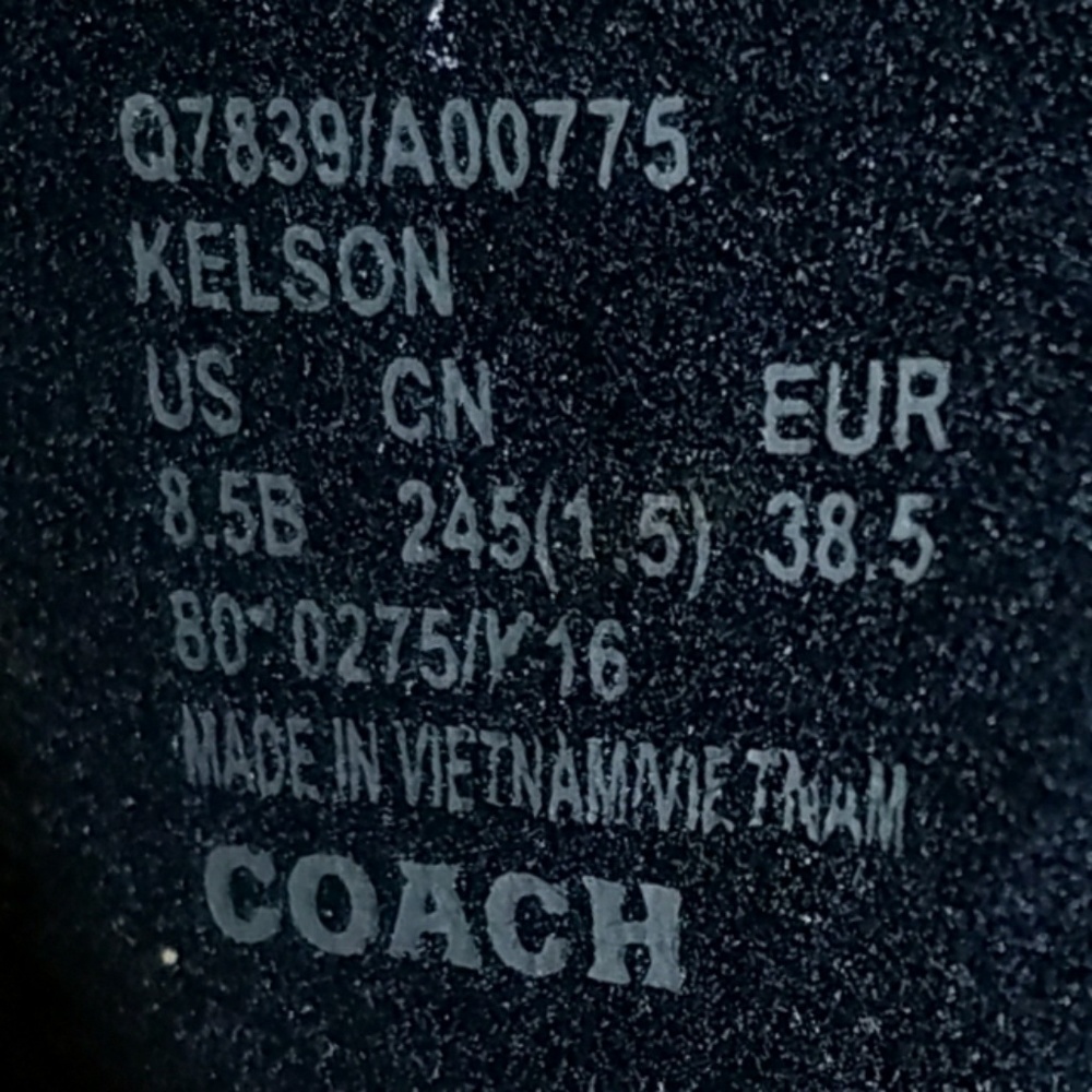 New Coach Blue Kelson Low Top Suede 8.5 Sneakers - Picture 6 of 6